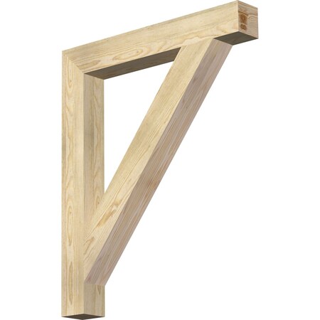 Ekena Millwork Traditional Block Rough Sawn Bracket, Douglas Fir, 4"W x 30"D x 36"H BKT04X30X36TRA05RDF